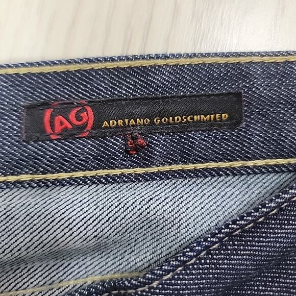 Adriano Goldschmied Jeans Womens 28 Blue Dark Wash Straight Flaired The Club USA - Picture 8 of 15